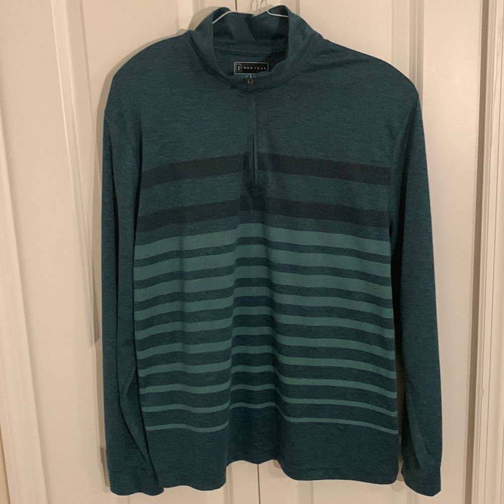 PGA Tour brand 1/4 Zip - Green - Medium